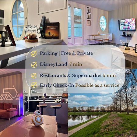 מאני-לה-הונגרה Once Upon A Time - 7Min From Disneyland - Free Private Parking - Self Checkin - Balcony - Barbecue מראה חיצוני תמונה